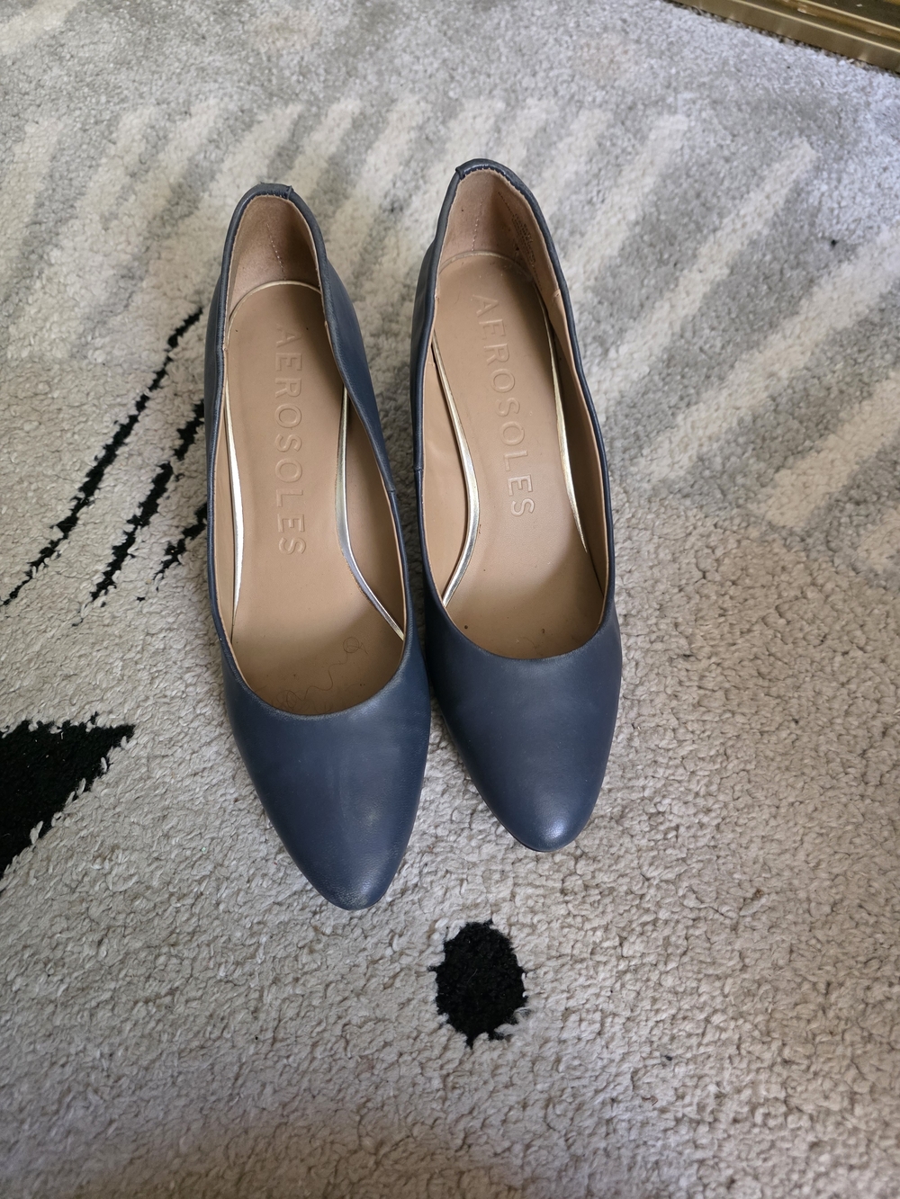 AEROSOLES Navy Pointed-Toe Heels